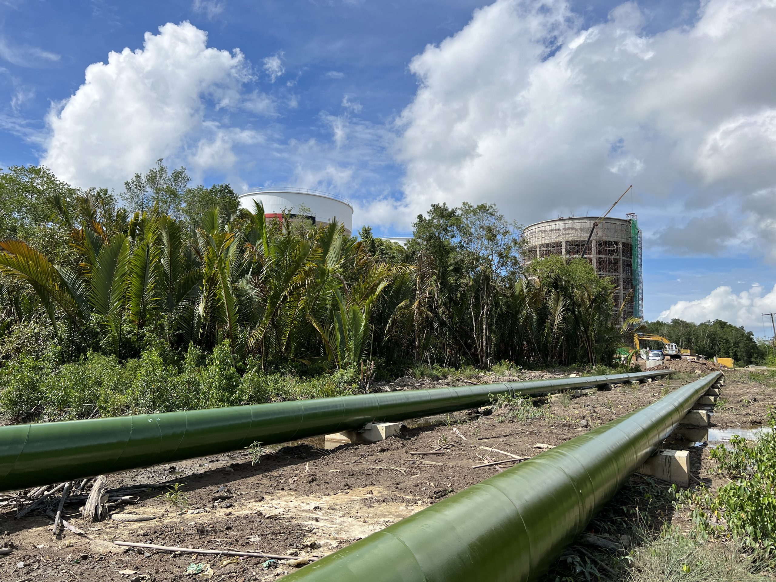Kota Samarahan to Sebuyau, Samarahan Division. Package 3D – Construction and Completion of Transmission Main Across Btg. Sadong Bridge to Simunjan), Kota Samarahan