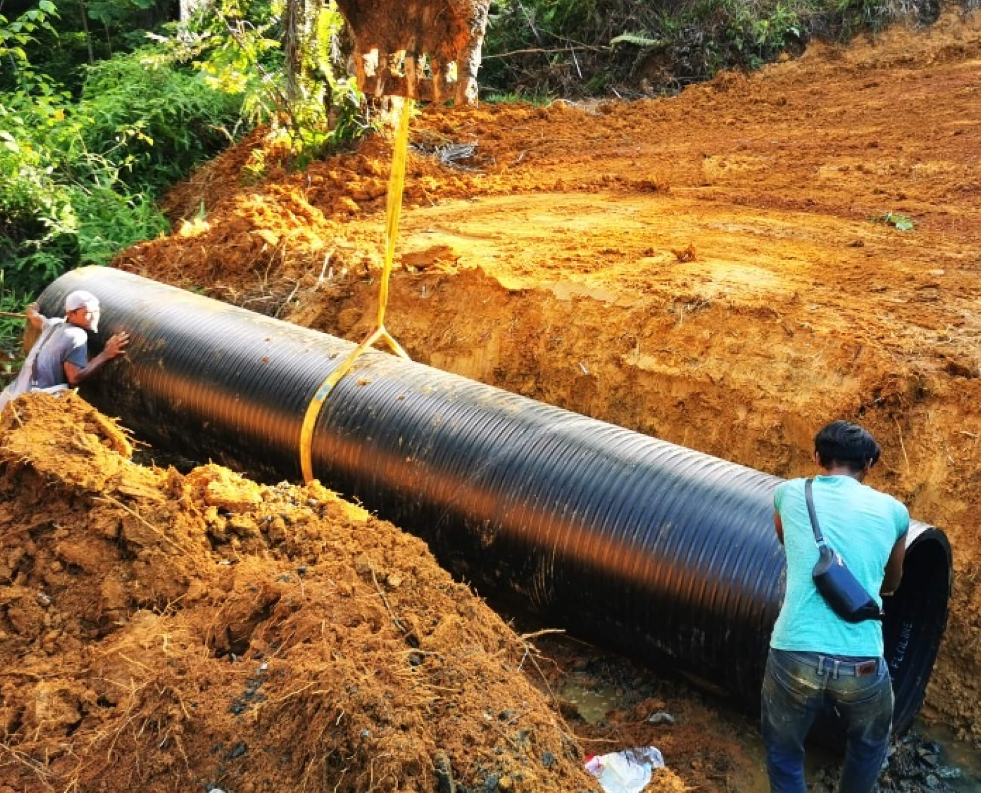 F3W 600mm - DID - Kerja Menaiktaraf Jalan Pertanian Kg Pepangian, Ranau (JPS), Sabah